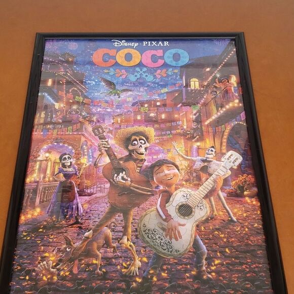 Large Framed Disney "COCO" Picture Puzzle - Picture 3 of 7